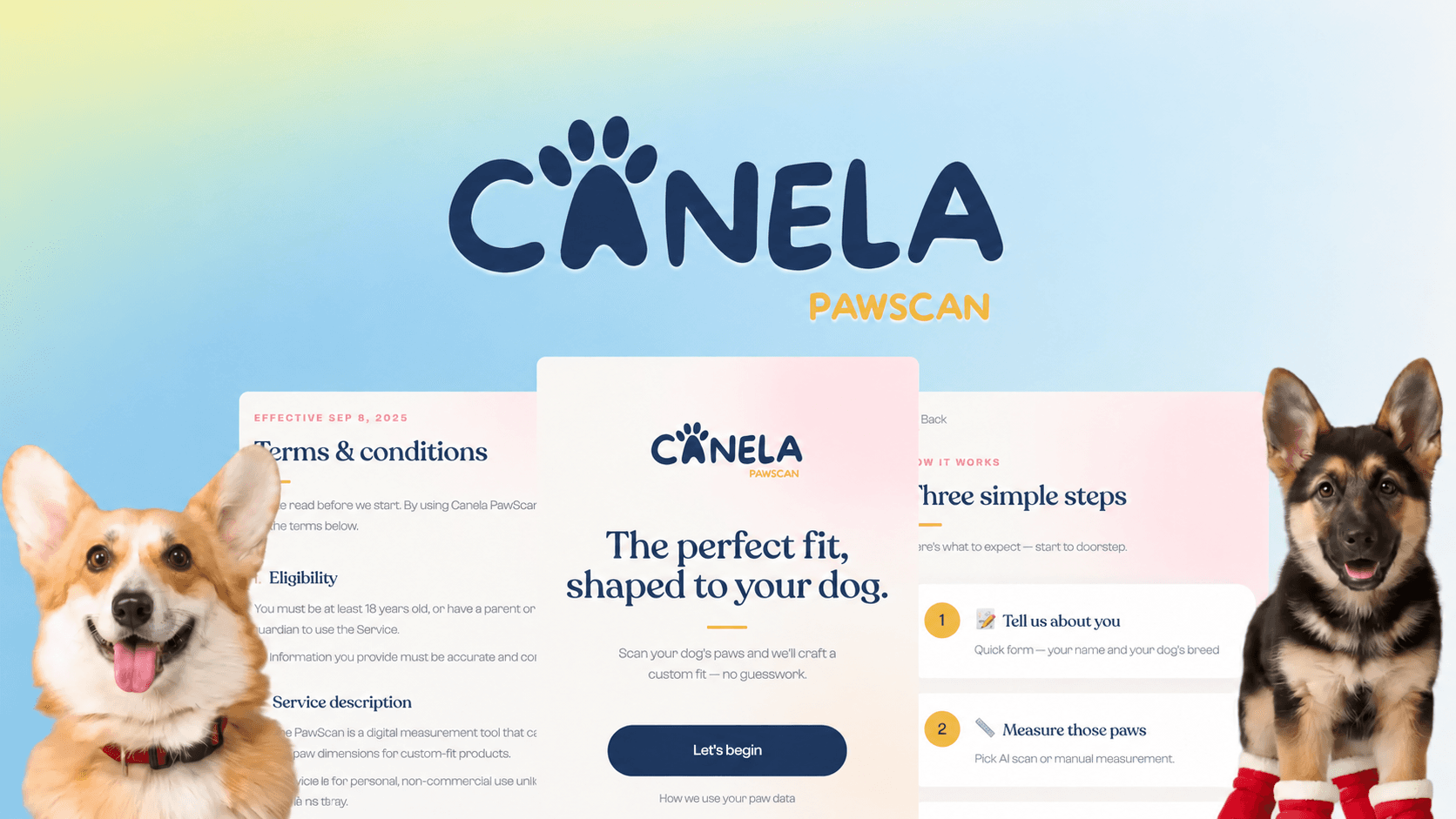 Canela Pawscan interface design