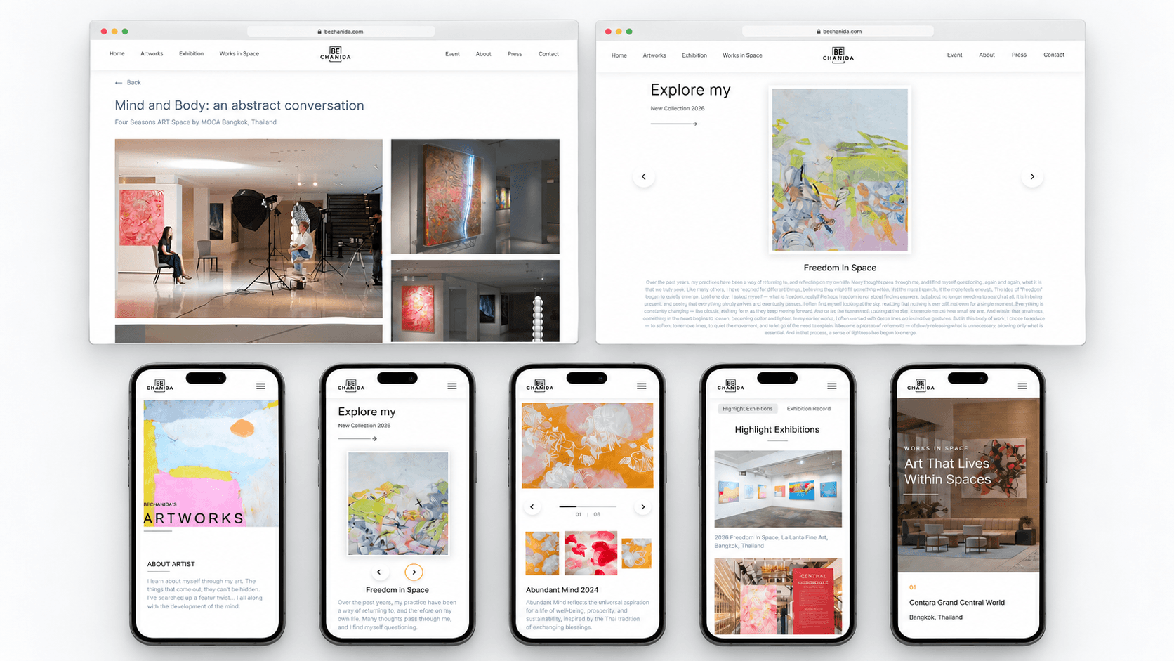 Be Chanida interface design